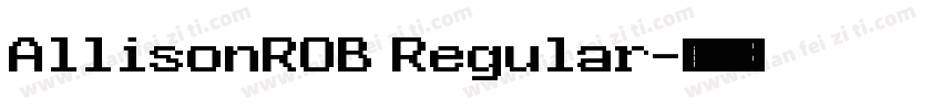 AllisonROB Regular字体转换